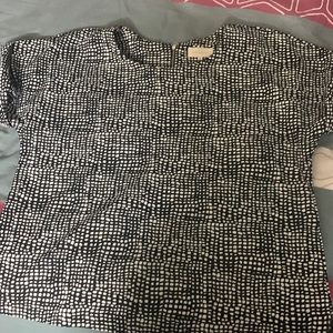 Melloday black polka dot shirt in a size Medium